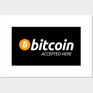 Bitcoin Accepted Posters and Art